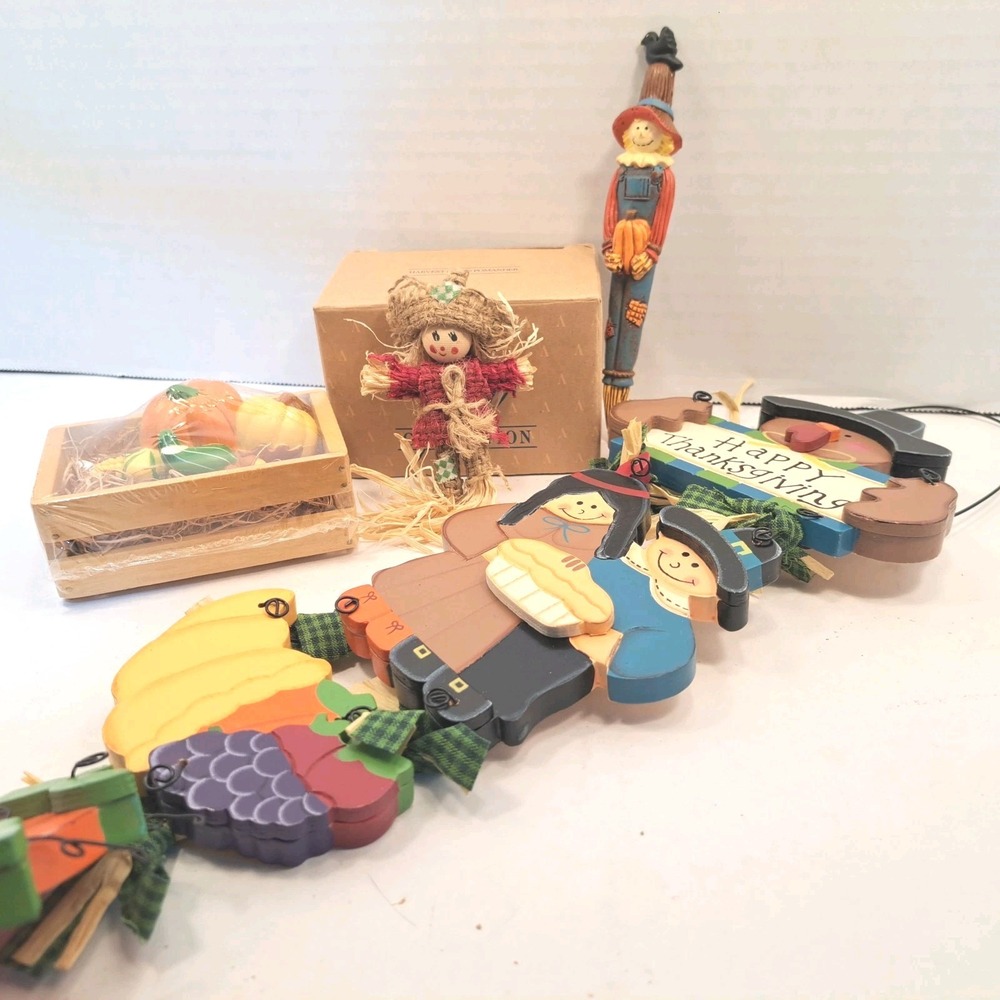 Thanksgiving Fall Lot - Wall/Door Hanging Sign, Magnet, Pen & Pomander Festive!